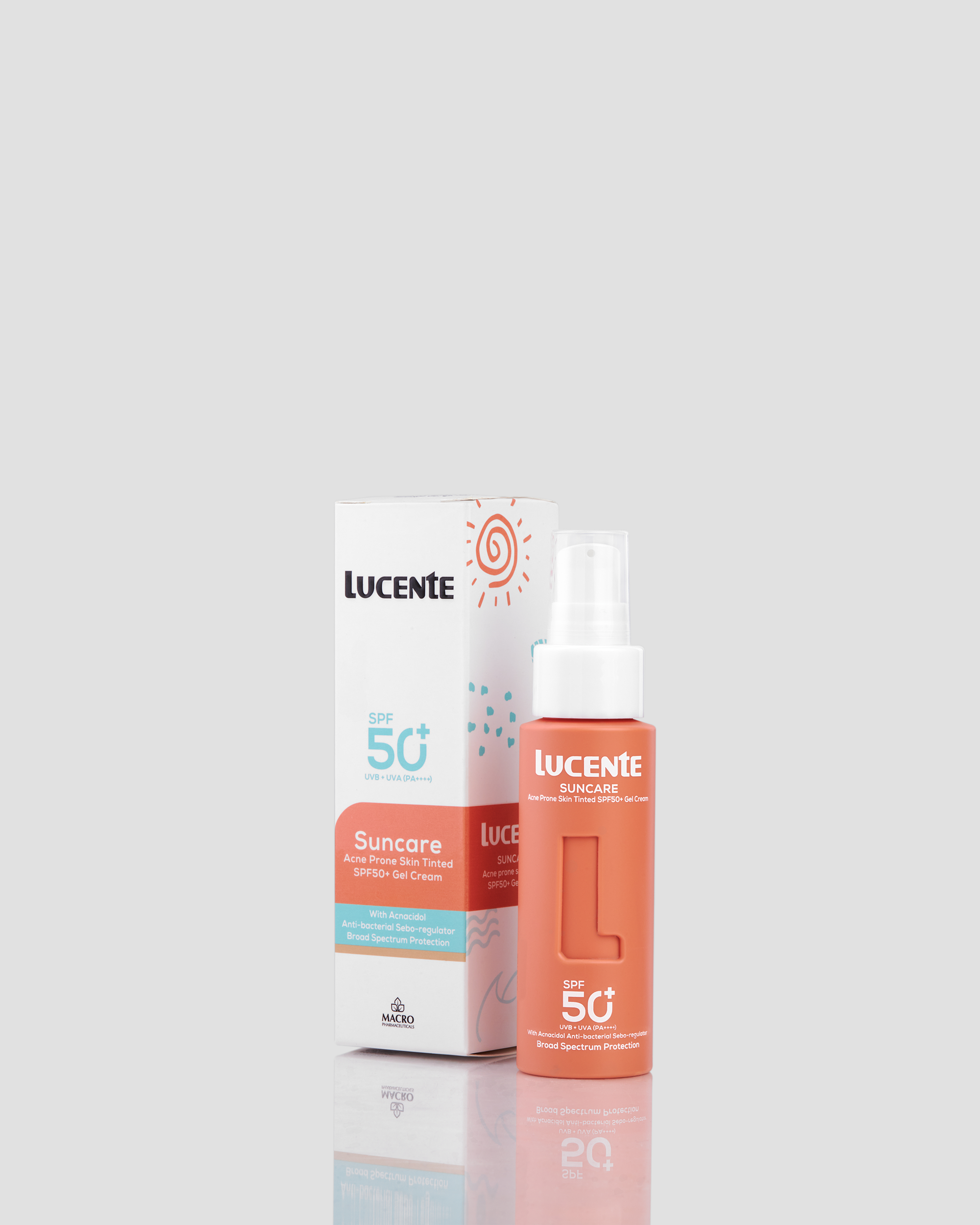 Lucente Suncare -Acne Prone Skin Tinted SPF 50+ -50Ml